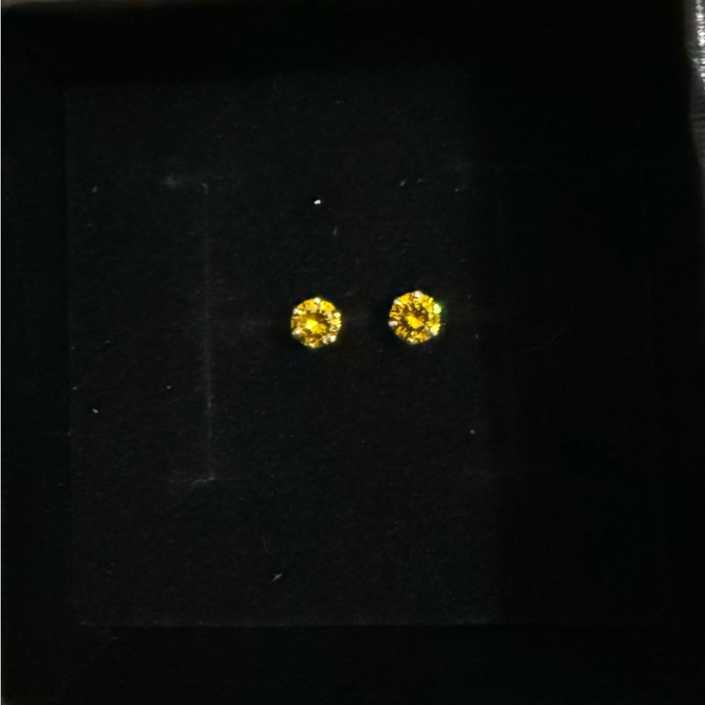 Catbird Yellow Stud Earrings